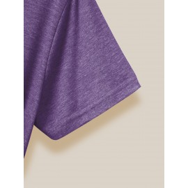 [Graphic Print Tee] Soft Stretch Women's Casual Short Sleeve T-Shirt with 