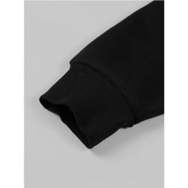 [Plus Size NY Hoodie] Plus Size Women's Light Pink NY Print Hoodie | Comfortable Long Sleeve Zip-Up with Drawstrings, Machine Washable 100% Polyester, Casual Sporty Style