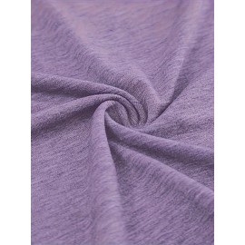 [Purple, Casual T-Shirt] Light Purple Relaxed Fit Women's Casual V-Neck Short Sleeve T-Shirt | Bold 
